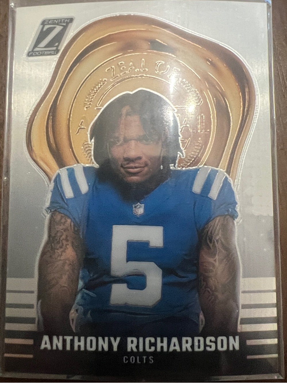 Anthony Richardson Colt - Zeal of approval - Rare football card. (PSA8)